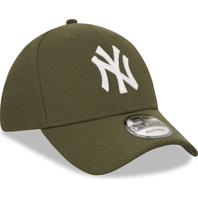 lippikset-kaareva-vihrea-saadettava-nauha-9forty-diamond-era-new-york-yankees-mlb-new-era