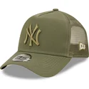lippikset-kaareva-rekka-vihrea-snapback-a-frame-tonal-mesh-new-york-yankees-mlb-new-era