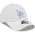 lippikset-kaareva-valkoinen-saadettava-nauha-lapsille-9forty-league-essential-los-angeles-dodgers-mlb-new-era