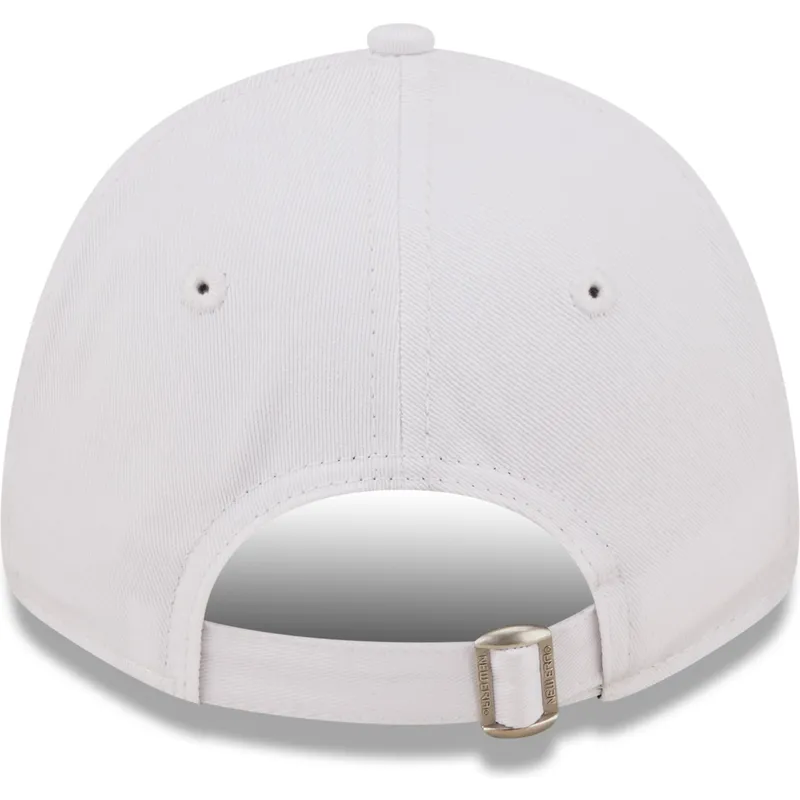 lippikset-kaareva-valkoinen-saadettava-nauha-lapsille-9forty-league-essential-los-angeles-dodgers-mlb-new-era