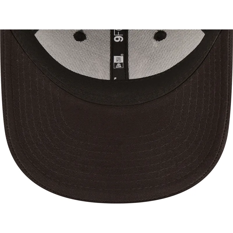 lippikset-kaareva-musta-saadettava-nauha-lapsille-rosa-9forty-league-essential-new-york-yankees-mlb-new-era