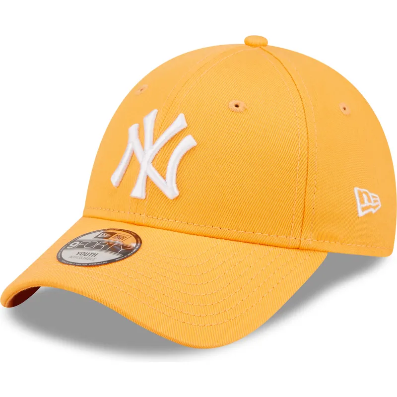 lippikset-kaareva-oranssi-saadettava-nauha-lapsille-9forty-league-essential-new-york-yankees-mlb-new-era