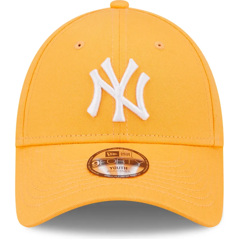 lippikset-kaareva-oranssi-saadettava-nauha-lapsille-9forty-league-essential-new-york-yankees-mlb-new-era