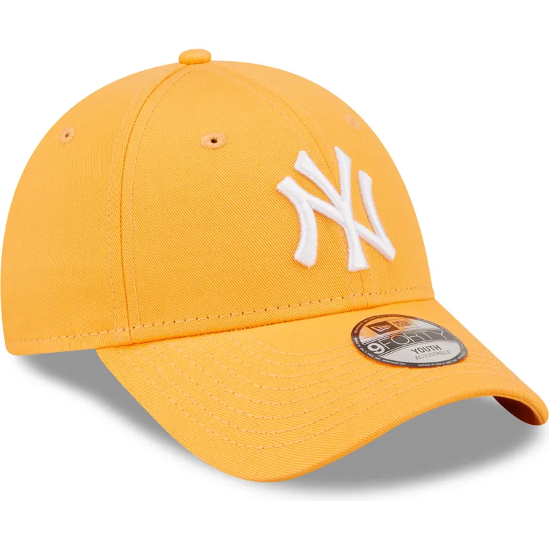 lippikset-kaareva-oranssi-saadettava-nauha-lapsille-9forty-league-essential-new-york-yankees-mlb-new-era