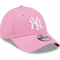 lippikset-kaareva-vaaleanpunainen-saadettava-nauha-lapsille-9forty-league-essential-new-york-yankees-mlb-new-era