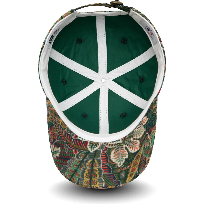 lippikset-kaareva-vihrea-saadettava-nauha-9forty-all-over-print-floral-new-york-yankees-mlb-new-era