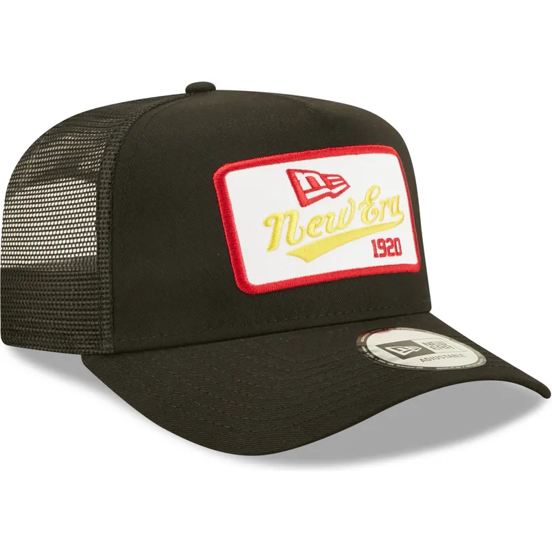 lippikset-kaareva-rekka-musta-snapback-1920-a-frame-state-patch-new-era