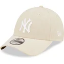 lippikset-kaareva-beige-saadettava-nauha-9forty-linen-new-york-yankees-mlb-new-era