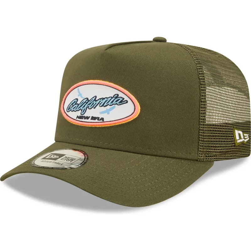 lippikset-kaareva-rekka-vihrea-snapback-california-a-frame-oval-state-new-era