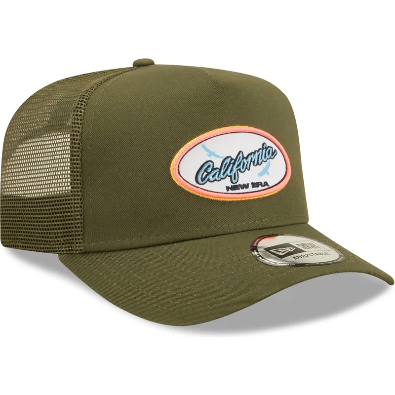 lippikset-kaareva-rekka-vihrea-snapback-california-a-frame-oval-state-new-era