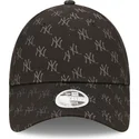 lippikset-kaareva-musta-saadettava-nauha-9forty-monogram-new-york-yankees-mlb-new-era