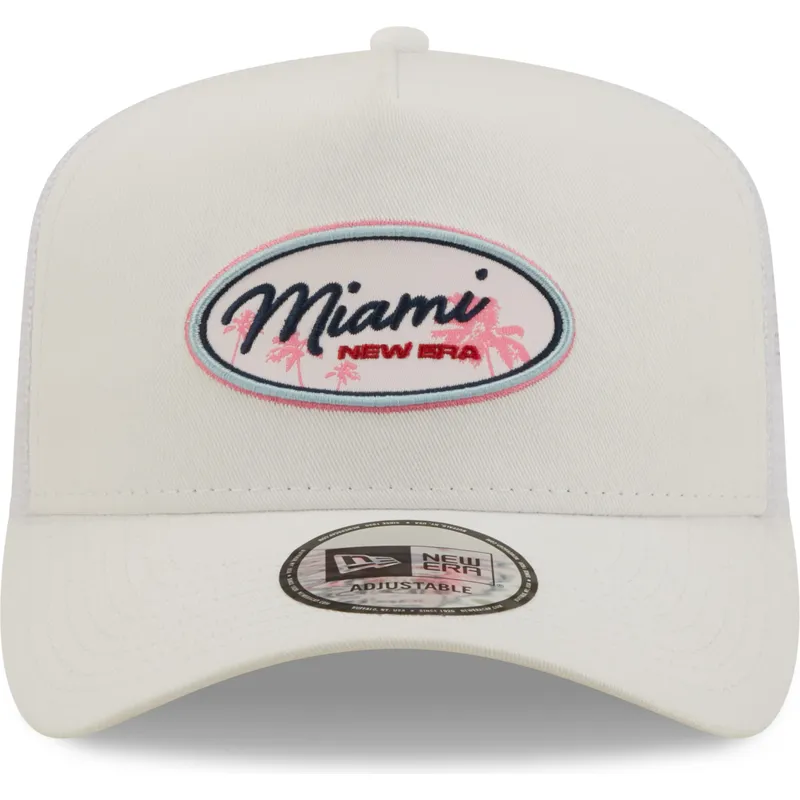 lippikset-kaareva-rekka-valkoinen-snapback-miami-a-frame-oval-state-new-era