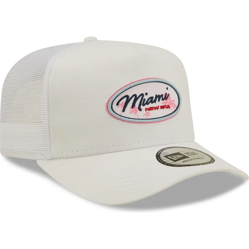 lippikset-kaareva-rekka-valkoinen-snapback-miami-a-frame-oval-state-new-era