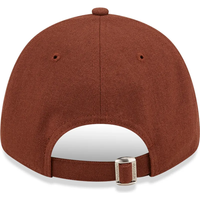 lippikset-kaareva-ruskea-saadettava-nauha-9forty-linen-new-york-yankees-mlb-new-era