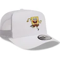 lippikset-kaareva-rekka-valkoinen-snapback-a-frame-bob-esponja-new-era