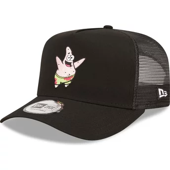 New Era Patrick Star A Frame SpongeBob SquarePants Black Trucker Hat