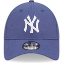 lippikset-kaareva-sininen-saadettava-nauha-9forty-linen-new-york-yankees-mlb-new-era