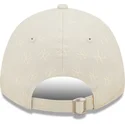 lippikset-kaareva-beige-saadettava-nauha-9forty-monogram-new-york-yankees-mlb-new-era
