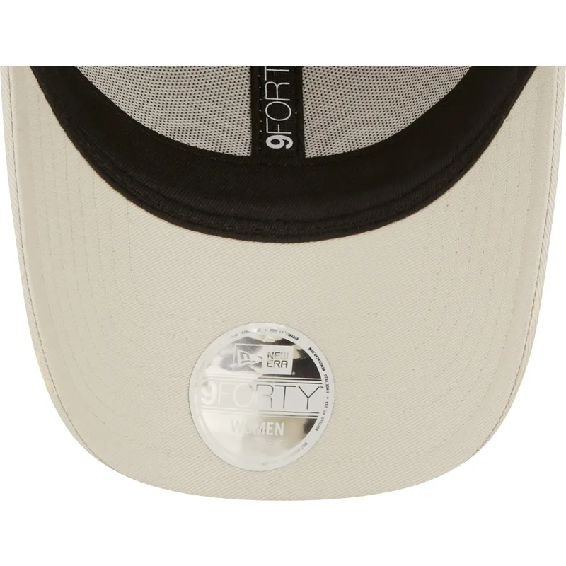 lippikset-kaareva-beige-saadettava-nauha-9forty-monogram-new-york-yankees-mlb-new-era