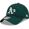 lippikset-kaareva-vihrea-saadettava-nauha-9twenty-league-essential-oakland-athletics-mlb-new-era
