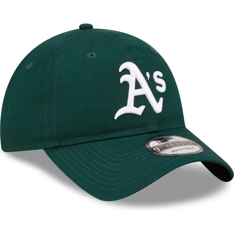 lippikset-kaareva-vihrea-saadettava-nauha-9twenty-league-essential-oakland-athletics-mlb-new-era