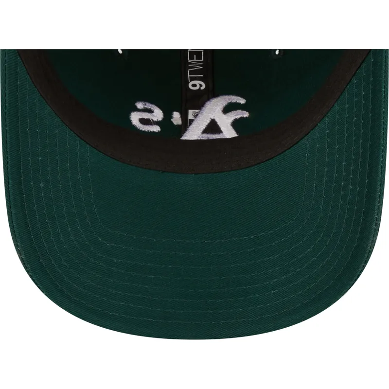 lippikset-kaareva-vihrea-saadettava-nauha-9twenty-league-essential-oakland-athletics-mlb-new-era