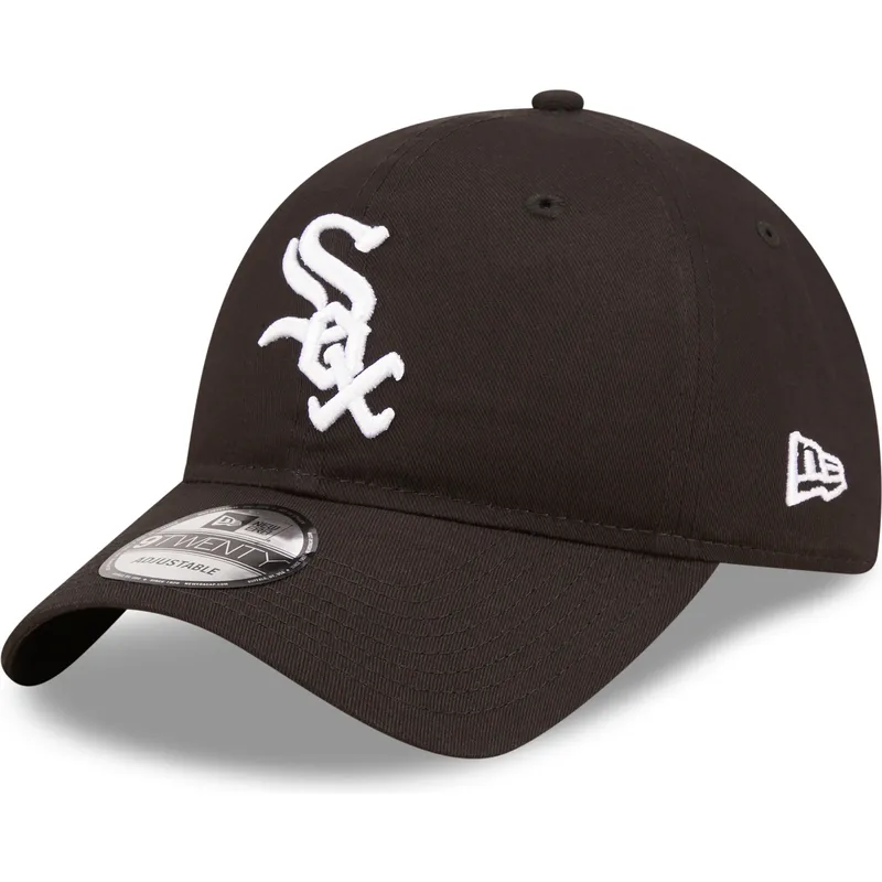 lippikset-kaareva-musta-saadettava-nauha-9twenty-league-essential-chicago-white-sox-mlb-new-era