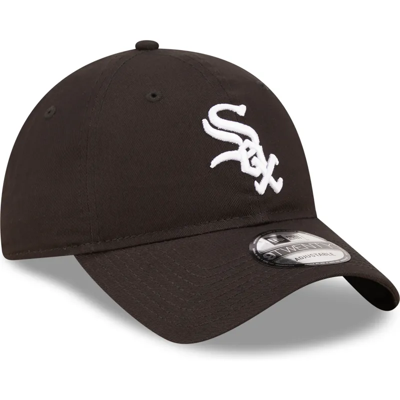 lippikset-kaareva-musta-saadettava-nauha-9twenty-league-essential-chicago-white-sox-mlb-new-era