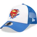 lippikset-kaareva-rekka-sininen-snapback-lapsille-a-frame-superman-dc-comics-new-era