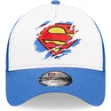 lippikset-kaareva-rekka-sininen-snapback-lapsille-a-frame-superman-dc-comics-new-era