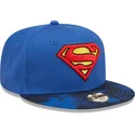 lippikset-littea-sininen-snapback-lapsille-9fifty-superman-dc-comics-new-era