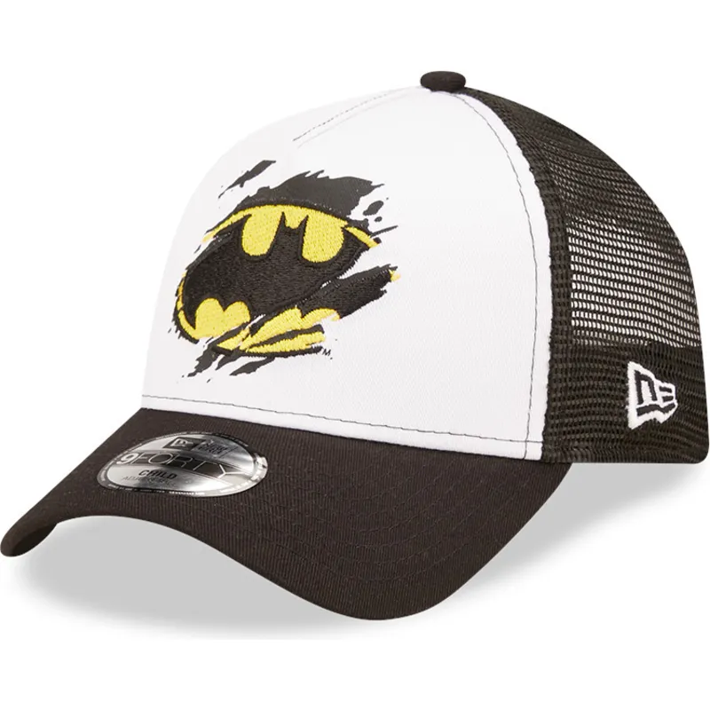 lippikset-kaareva-rekka-musta-snapback-lapsille-a-frame-batman-dc-comics-new-era