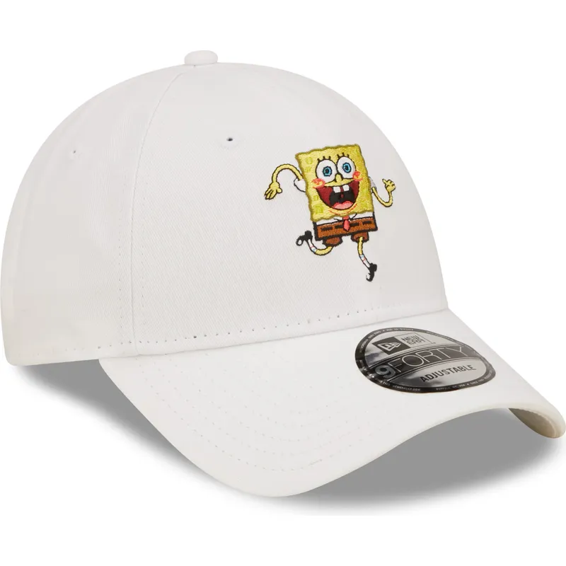 lippikset-kaareva-valkoinen-saadettava-nauha-9forty-spongebob-new-era lippikset-kaareva-valkoinen-saadettava-nauha-9forty-spongebob-new-era
