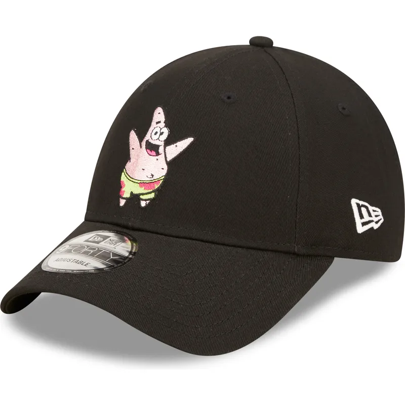 lippikset-kaareva-musta-saadettava-nauha-9forty-spongebob-ja-patrik-tahti-new-era