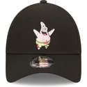 lippikset-kaareva-musta-saadettava-nauha-9forty-spongebob-ja-patrik-tahti-new-era