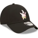 lippikset-kaareva-musta-saadettava-nauha-9forty-spongebob-ja-patrik-tahti-new-era