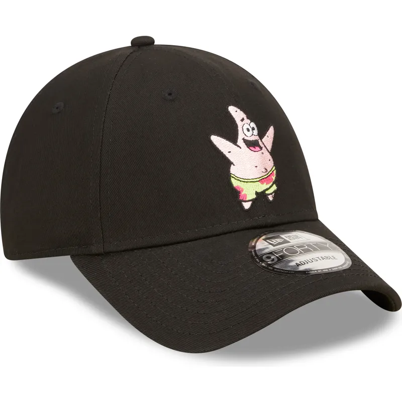 lippikset-kaareva-musta-saadettava-nauha-9forty-spongebob-ja-patrik-tahti-new-era