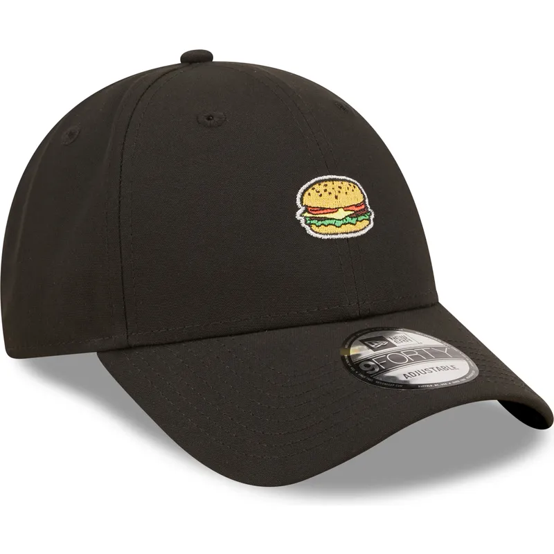 lippikset-kaareva-musta-saadettava-nauha-good-burger-good-life-9forty-food-icon-new-era