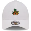 lippikset-kaareva-valkoinen-saadettava-nauha-juice-tropical-fruits-9forty-food-icon-new-era