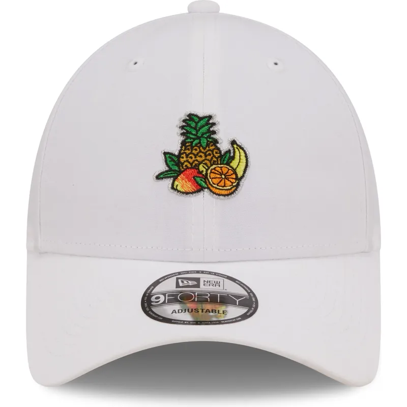 lippikset-kaareva-valkoinen-saadettava-nauha-juice-tropical-fruits-9forty-food-icon-new-era