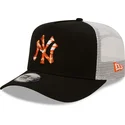lippikset-kaareva-rekka-musta-snapback-a-frame-seasonal-infill-new-york-yankees-mlb-new-era