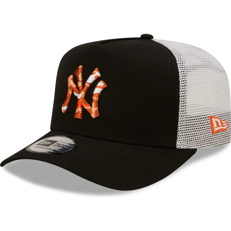 lippikset-kaareva-rekka-musta-snapback-a-frame-seasonal-infill-new-york-yankees-mlb-new-era