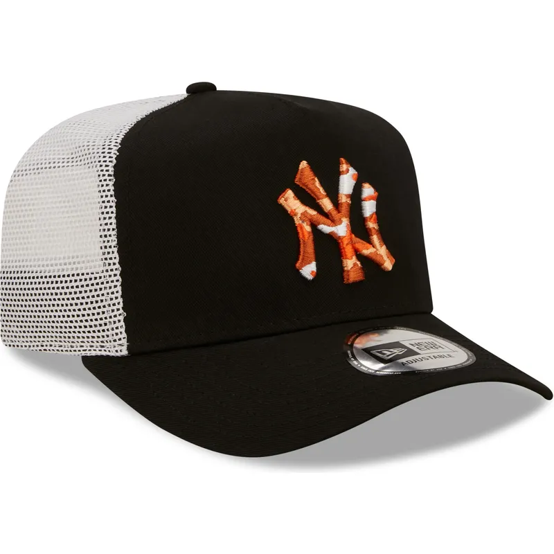 lippikset-kaareva-rekka-musta-snapback-a-frame-seasonal-infill-new-york-yankees-mlb-new-era