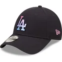 lippikset-kaareva-laivastonsininen-saadettava-nauha-9forty-gradient-infill-los-angeles-dodgers-mlb-new-era