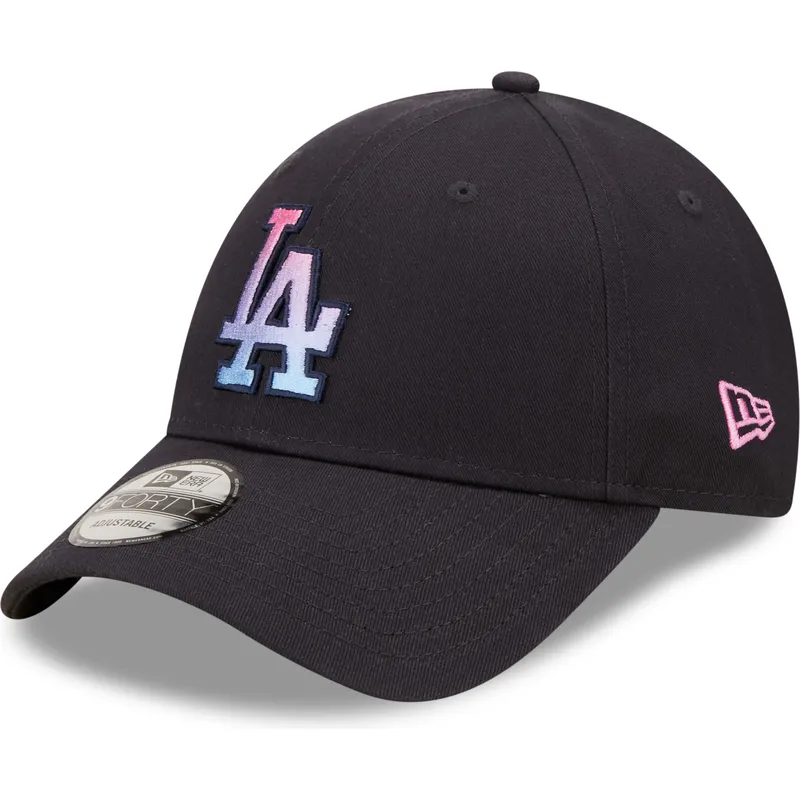 lippikset-kaareva-laivastonsininen-saadettava-nauha-9forty-gradient-infill-los-angeles-dodgers-mlb-new-era