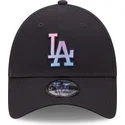 lippikset-kaareva-laivastonsininen-saadettava-nauha-9forty-gradient-infill-los-angeles-dodgers-mlb-new-era