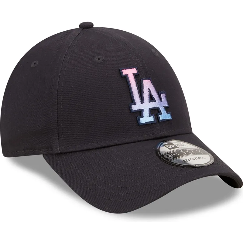 lippikset-kaareva-laivastonsininen-saadettava-nauha-9forty-gradient-infill-los-angeles-dodgers-mlb-new-era
