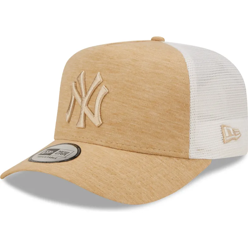 lippikset-kaareva-rekka-ruskea-saadettava-nauha-a-frame-jersey-essential-new-york-yankees-mlb-new-era