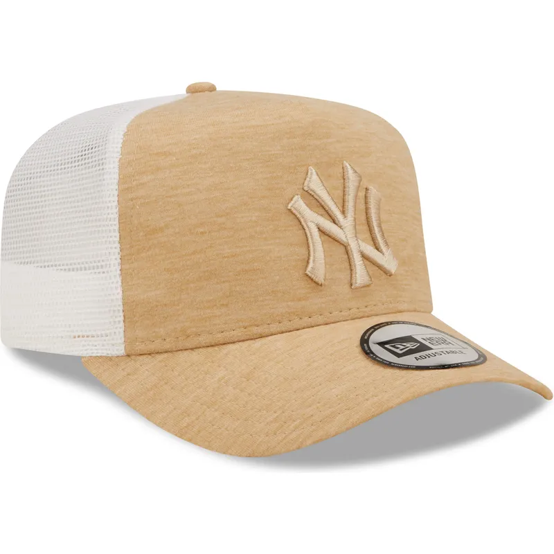 lippikset-kaareva-rekka-ruskea-saadettava-nauha-a-frame-jersey-essential-new-york-yankees-mlb-new-era