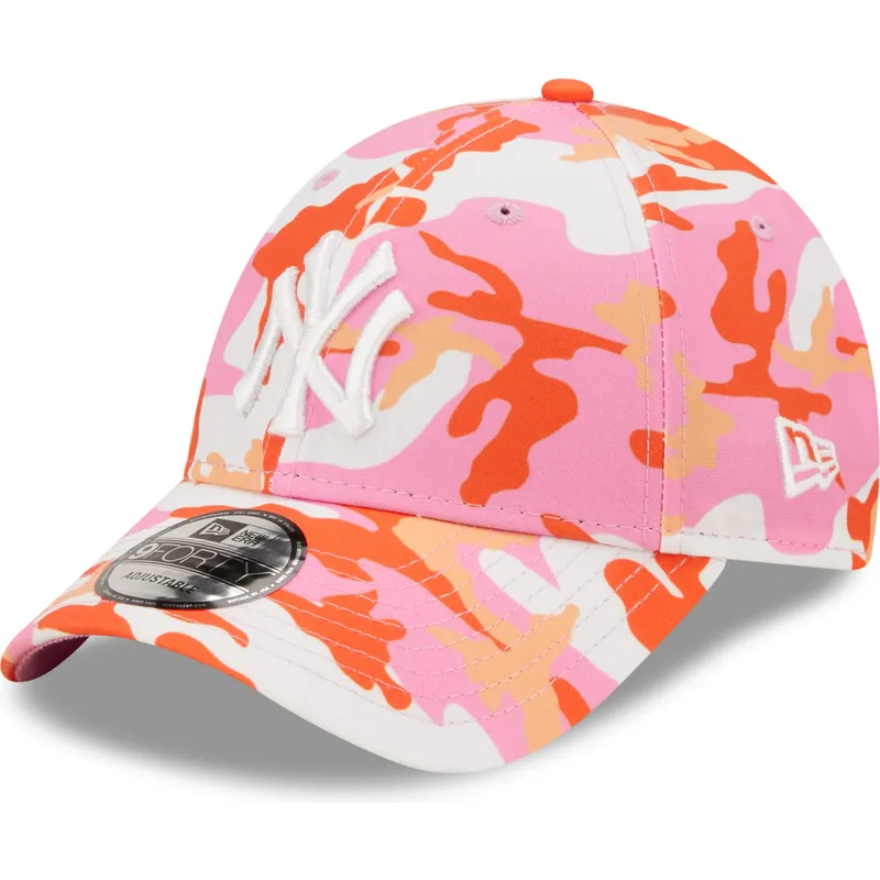 lippikset-kaareva-vaaleanpunainen-saadettava-nauha-9forty-all-over-print-seasonal-new-york-yankees-mlb-new-era
